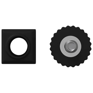 Livellatori per Mobili Regolabile 2 pcs Nero M6 PP 864853