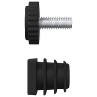 Livellatori per Mobili Regolabile 12 pcs Nero M6 PP 864854