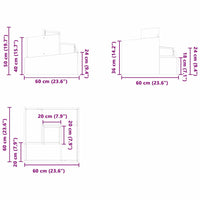 Vaso da Giardino  Bianco 60x60x50 cm in Acciaio 873572