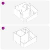 Vaso da giardino Antracite 60 x 60 x 50 cm Acciaio 873573
