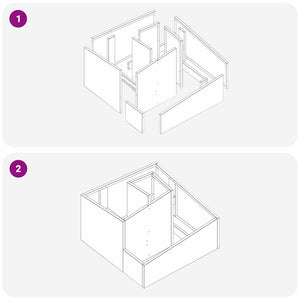 Vaso da giardino Antracite 60 x 60 x 50 cm Acciaio 873573