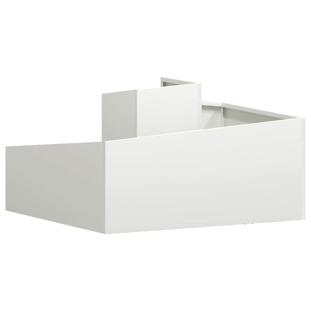 Contenitore  bianco 80x80x50 cm in acciaio flessibile. 873579