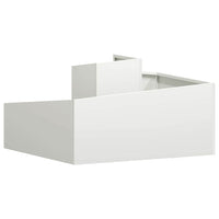 Vaso da giardino-Fioriera da Esterno-Contenitore per Piante Bianco 80 x 80 x 50 cm