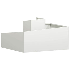 Vaso da giardino-Fioriera da Esterno-Contenitore per Piante Bianco 80 x 80 x 50 cm