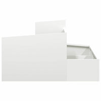 Contenitore  bianco 80x80x50 cm in acciaio flessibile. 873579