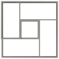 Vaso  80x80x50 cm in Acciaio Inossidabile 873582