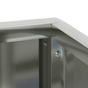 Vaso da giardino Argento 80 x 80 x 50 cm Acciaio zincato 873583