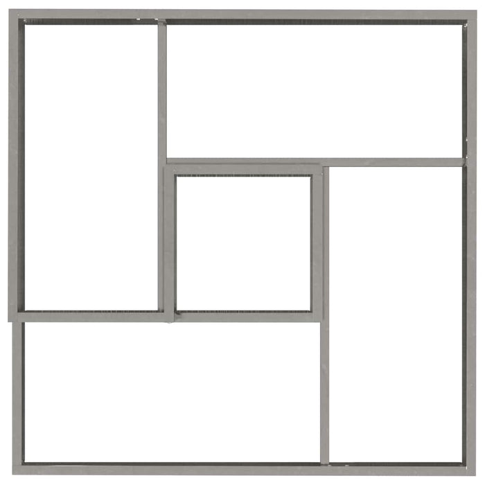 Vaso da giardino Argento 80 x 80 x 50 cm Acciaio zincato 873583