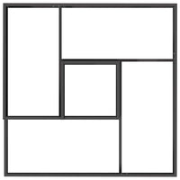 Vaso da giardino-Fioriera Esterno-Contenitore per Piante Nero 100 x 100 x 50 cm