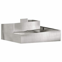 Vaso da giardino  100x100x50 cm in acciaio inox 873589