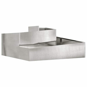 Vaso da giardino  100x100x50 cm in acciaio inox 873589