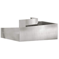 Vaso da giardino  100x100x50 cm in acciaio inox 873589