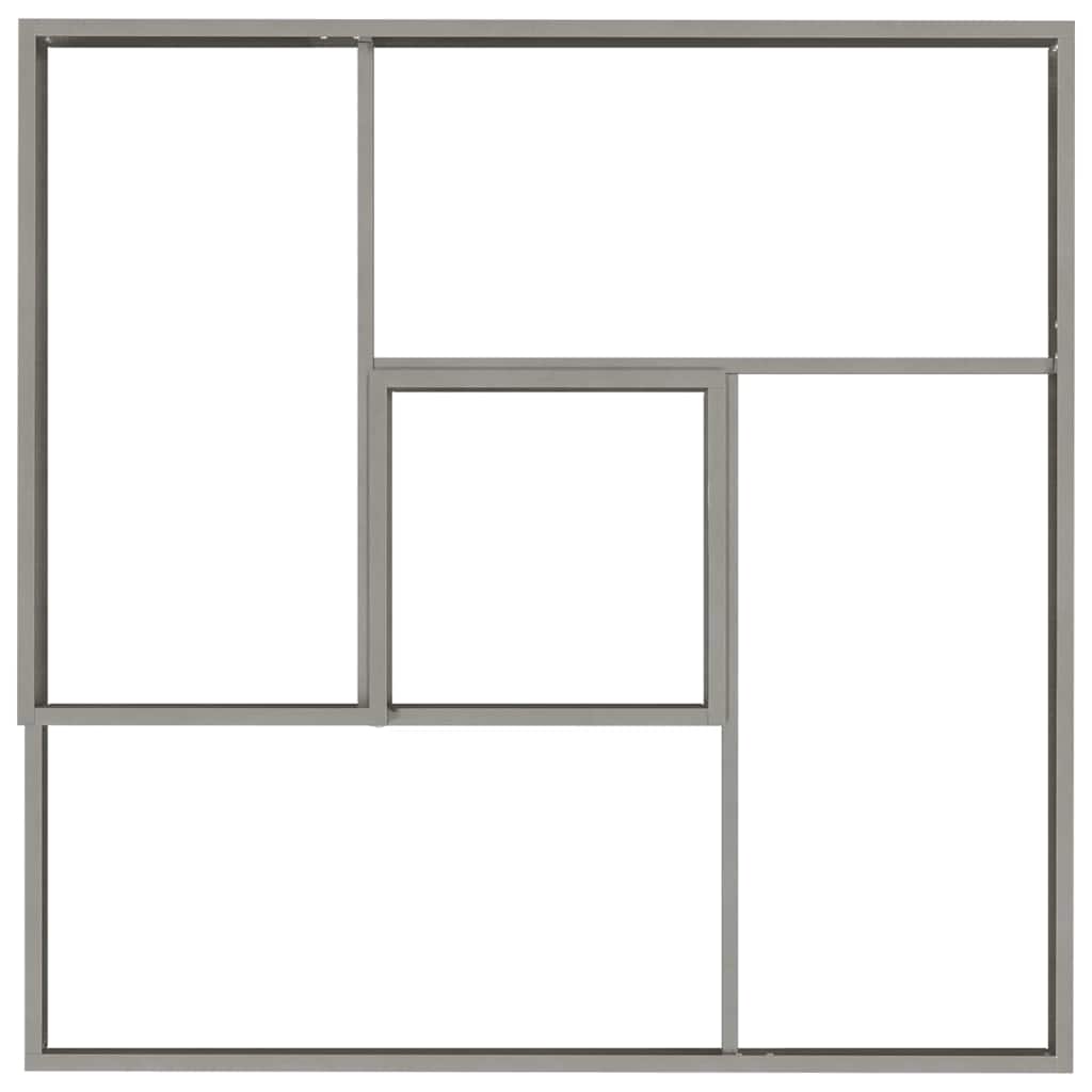 Vaso da giardino-Fioriera da Esterno-Contenitore per Piante Argento 100 x 100 x 50 cm Acciaio inossidabile