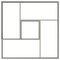 Vaso da giardino Argento 100 x 100 x 50 cm Acciaio zincato 873590