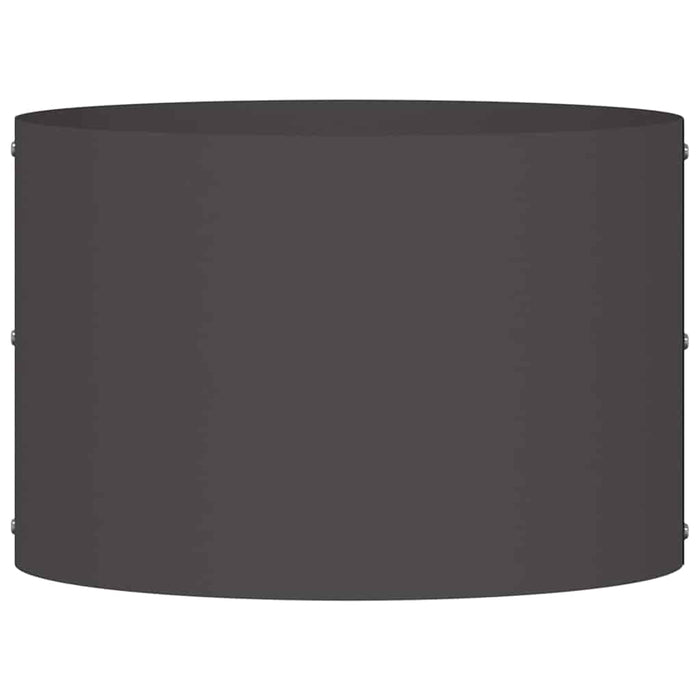 Vasi da giardino 5 pcs Nero 30 x 30 x 20 cm Acciaio 873593