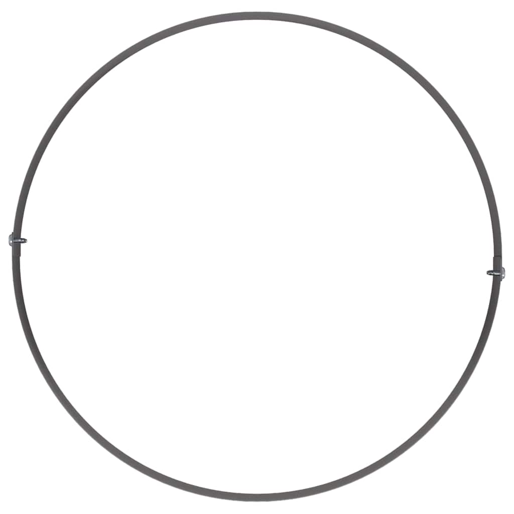 Vasi da giardino 5 pcs Nero 30 x 30 x 20 cm Acciaio 873593