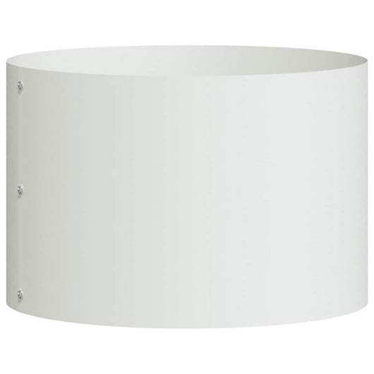 Vaso da giardino Bianco 30 x 30 x 20 cm Acciaio 873594