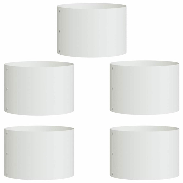 Anello per vaso 5 pz-Set di 5 Supporto per Vaso Bianco 30 x 30 x 20 cm