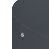 Vaso da giardino Antracite 30 x 30 x 20 cm Acciaio 873596