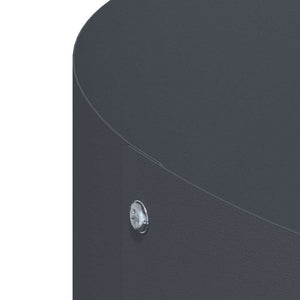 vidaXL Vasi da giardino 5 pcs Antracite 30 x 30 x 20 cm Acciaio