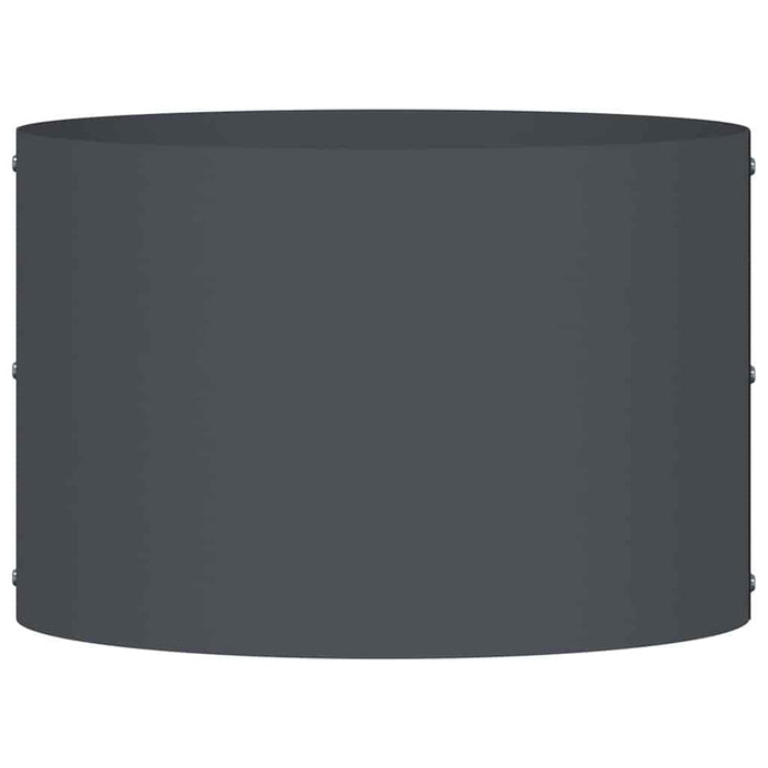 Vasi da giardino 5 pcs Antracite 30 x 30 x 20 cm Acciaio 873597