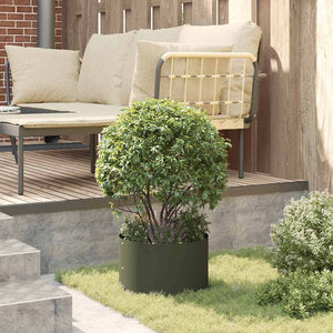 Vaso da giardino Oliver verde 30 x 30 x 20 cm Acciaio 873598