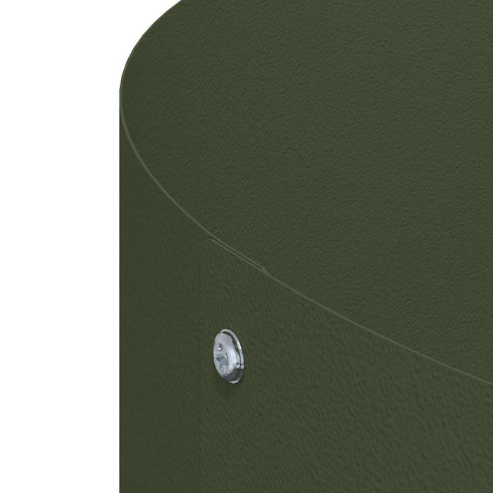 Vasi da giardino 5 pcs Oliver verde 30 x 30 x 20 cm Acciaio 873599