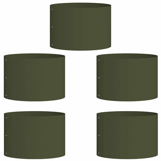 Anello per vaso 5 pz-Set di 5 Supporto per Vaso Verde oliva 30 x 30 x 20 cm