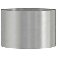 Vaso da giardino Argento 30 x 30 x 20 cm Acciaio inossidabile 873600