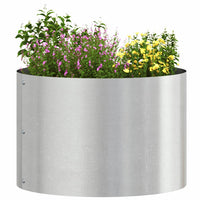 Vaso da giardino Argento 30 x 30 x 20 cm Acciaio inossidabile 873600