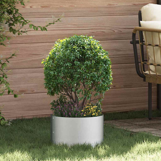 Vaso da giardino Argento 30 x 30 x 20 cm Acciaio zincato 873602