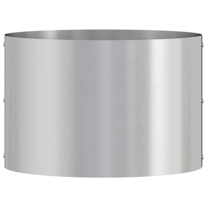 Vaso da giardino Argento 30 x 30 x 20 cm Acciaio zincato 873602