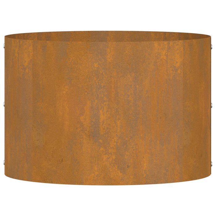 Anello per vaso-Supporto per Vaso Marrone 30 x 30 x 20 cm Acciaio CorTen