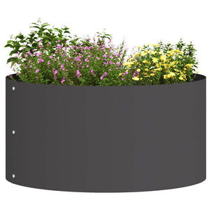 Vaso da giardino 5 pz-Set di 5 Fioriera da Esterno-Contenitore per Piante Nero 40 x 40 x 20 cm