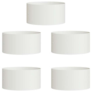 Anello per vaso 5 pz-Set di 5 Supporto per Vaso Bianco 40 x 40 x 20 cm