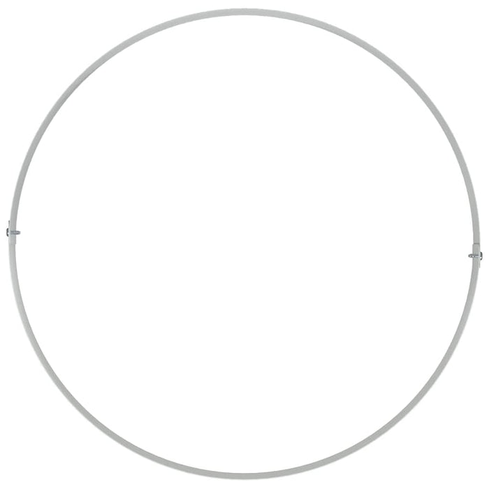 Vasi da giardino 5 pcs Bianco 40 x 40 x 20 cm Acciaio 873609