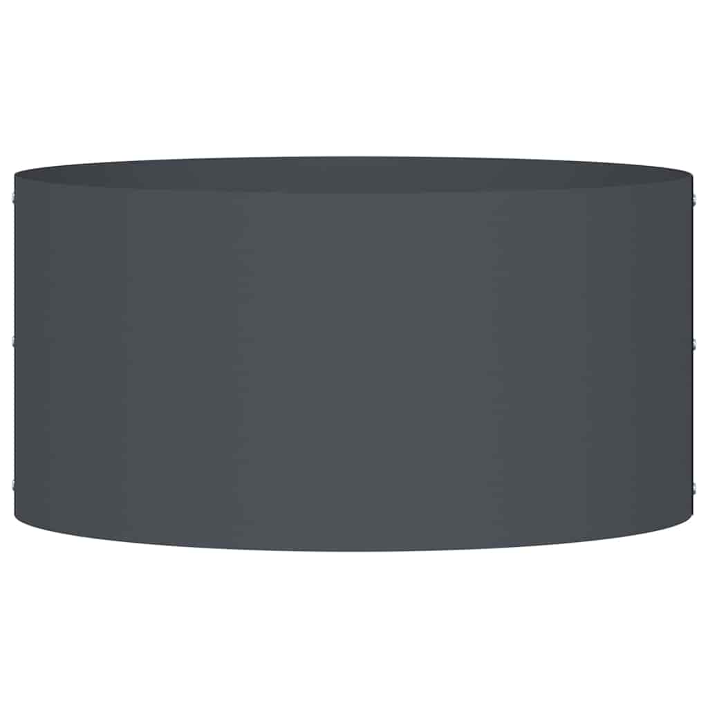 Vaso da giardino Antracite 40 x 40 x 20 cm Acciaio 873610