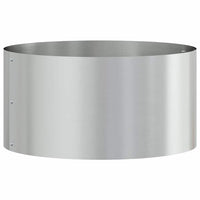 Vaso da giardino Argento 40 x 40 x 20 cm Acciaio zincato 873616