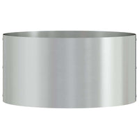 Vaso da giardino Argento 40 x 40 x 20 cm Acciaio zincato 873616