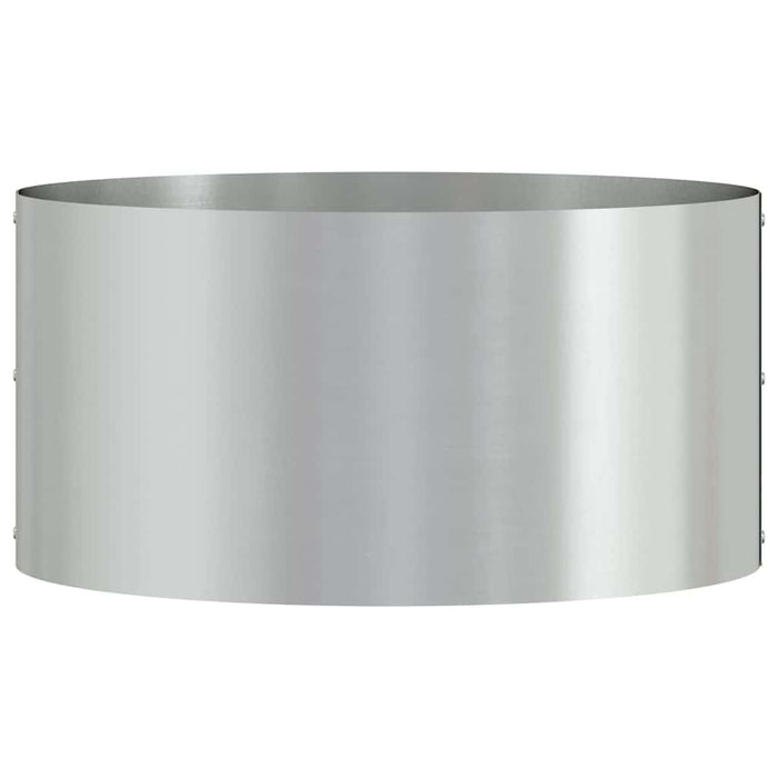 Vaso da giardino Argento 40 x 40 x 20 cm Acciaio zincato 873616