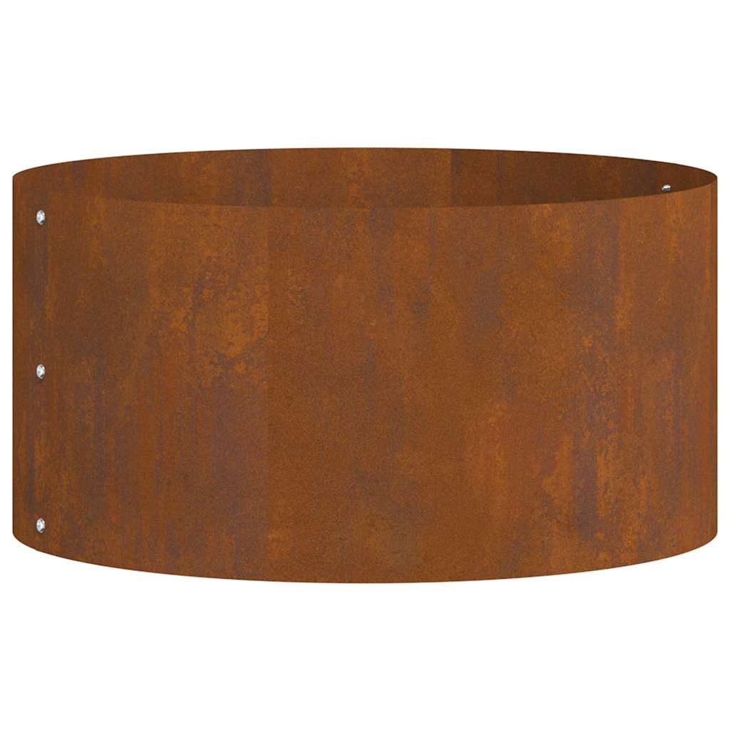 vidaXL Vaso da giardino Marrone 40 x 40 x 20 cm Acciaio corten