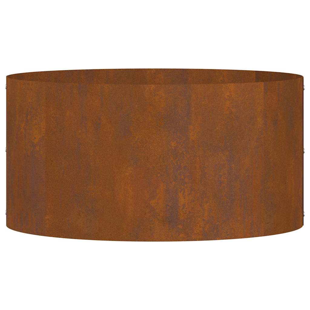 vidaXL Vaso da giardino Marrone 40 x 40 x 20 cm Acciaio corten
