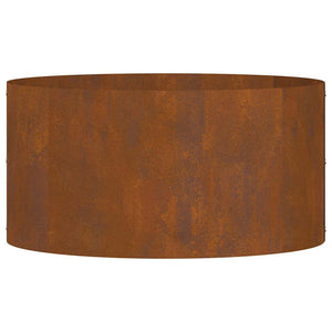 vidaXL Vaso da giardino Marrone 40 x 40 x 20 cm Acciaio corten