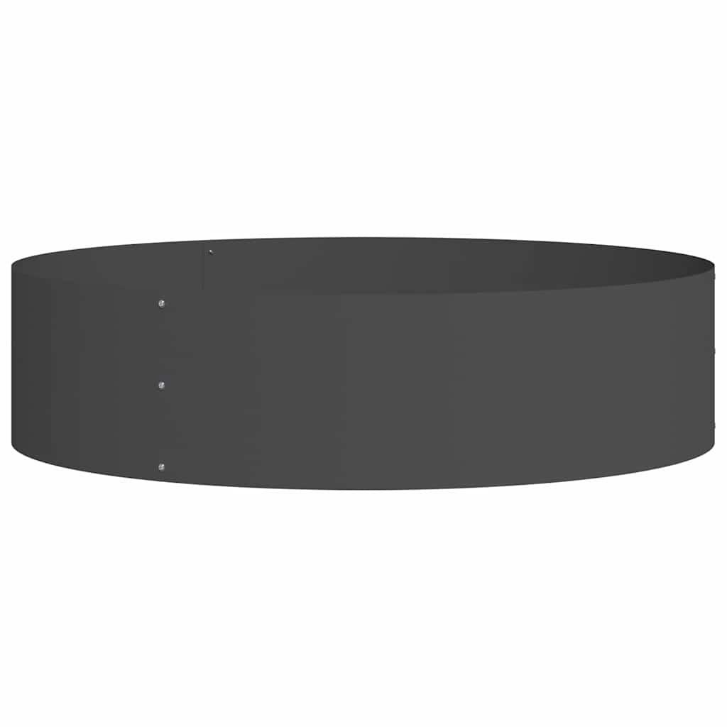 Vaso da giardino 5 pz-Set di 5 Fioriera da Esterno-Contenitore per Piante Nero 80 x 80 x 20 cm