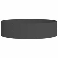 Vaso da giardino 5 pz-Set di 5 Fioriera da Esterno-Contenitore per Piante Nero 80 x 80 x 20 cm