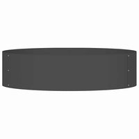 Vaso da giardino 5 pz-Set di 5 Fioriera da Esterno-Contenitore per Piante Nero 80 x 80 x 20 cm