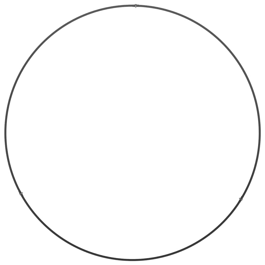 Vaso da giardino 5 pz-Set di 5 Fioriera da Esterno-Contenitore per Piante Nero 80 x 80 x 20 cm