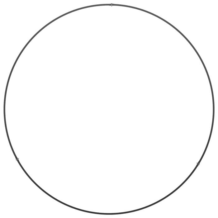 Vaso da giardino 5 pz-Set di 5 Fioriera da Esterno-Contenitore per Piante Nero 80 x 80 x 20 cm