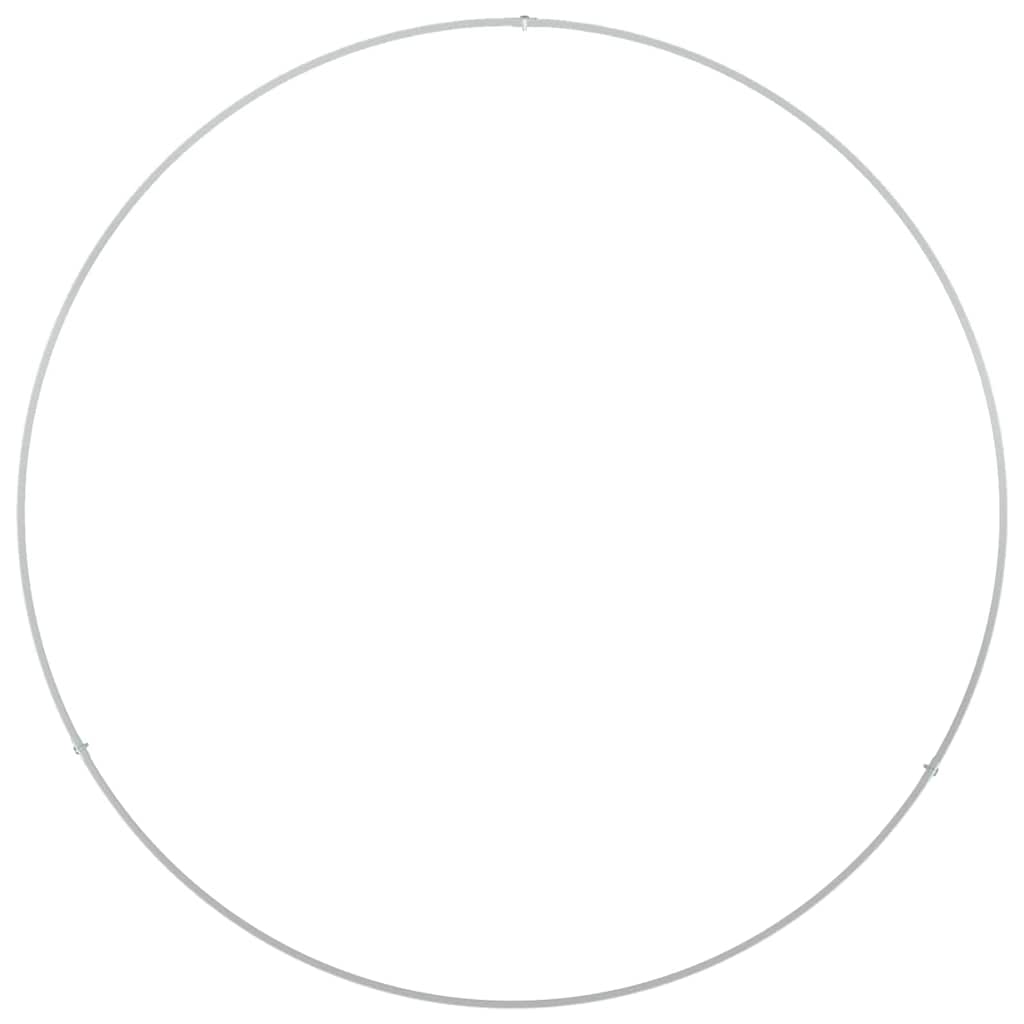 Vasi da giardino 5 pcs Bianco 80 x 80 x 20 cm Acciaio 873623