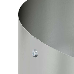 Vasi da giardino 5 pcs Argento 80 x 80 x 20 cm Acciaio zincato 873631